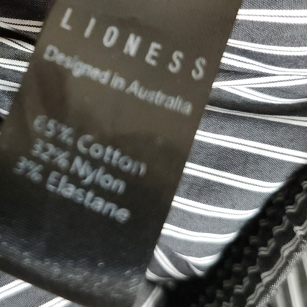 LIONESS Women's Cobain Stripe Cotton Blend Pants - Picture 5 of 7